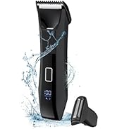 Zesuti Body &amp; Groin Hair Trimmer for Men,Bikini Trimmer Women- Manscape Ball Trimmer for Men,Wet/...