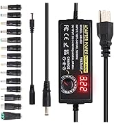 72W 3A Power Supply Adapter 3V~24V Universal Adjustable Power Supply with 5.5x2.1mm Tips - 100V-2...