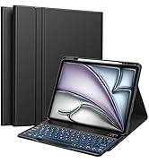 MoKo Keyboard Case for New iPad Air 13 Inch Case with Keyboard 2025/2024, Multi-Angle Magnetic St...