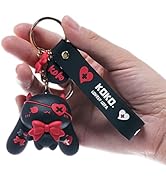 YOU WIZV Keychain for Women Star-Moon Rabbit Key Ring Demon Rabbit Charm Bag Accessory Lovers Bes...