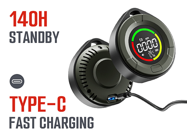 140Hours Standby, Type-C fast charging