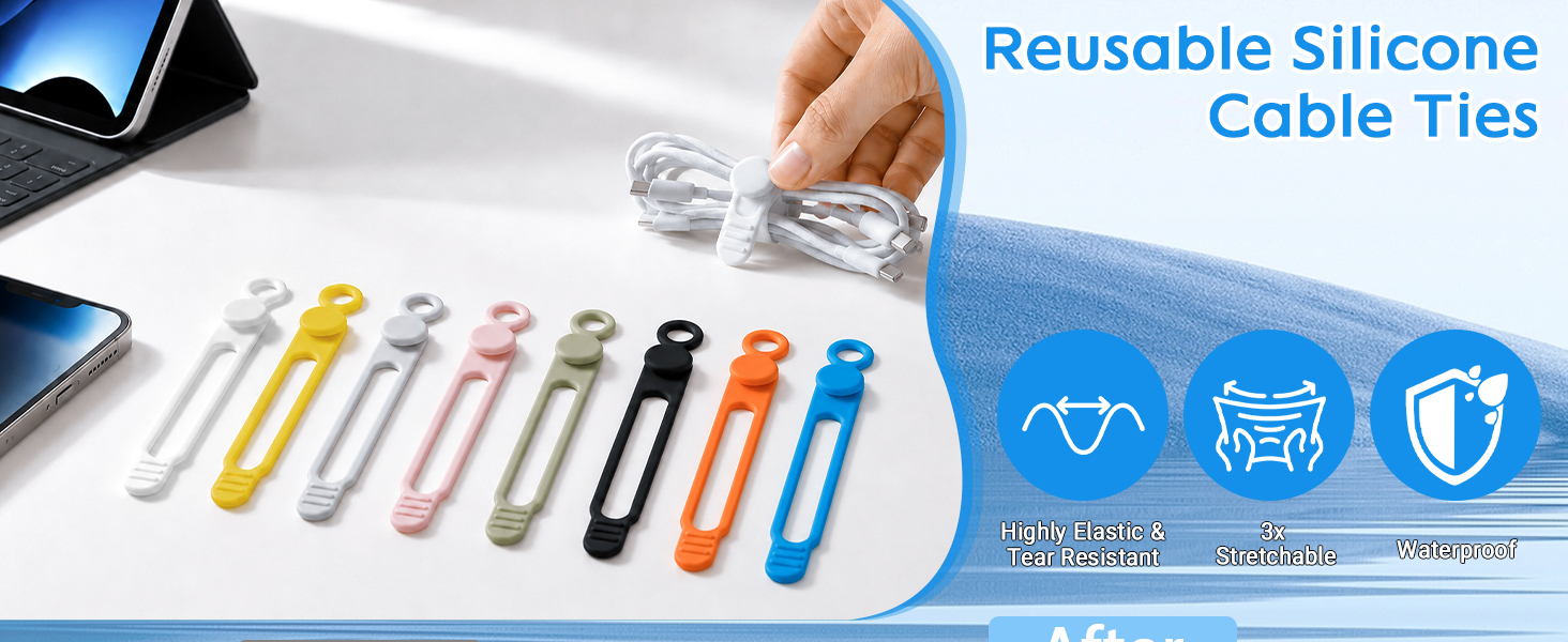 silicone cable ties