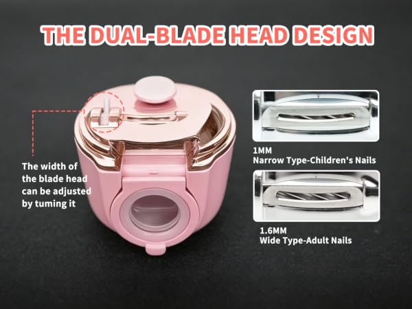 THE DUAL-BLADE HEAD DESIGN