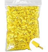 500 Pcs Yellow Electrical Wire Connectors - Wire Caps Screw Terminals - Twist Nuts Caps Connection
