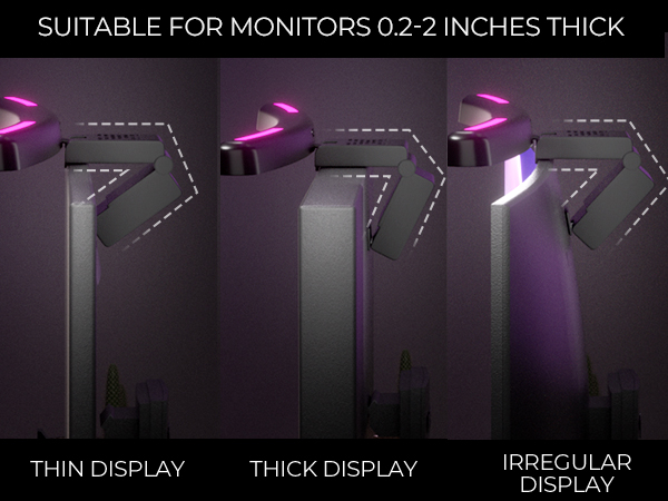 RGB Backlight Dual Light Source Computer Monitor Light Bar Timed Curved Monitor Light Touch Control