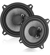 WDiYA 5.25-Inch Car Coaxial Speaker Carbon Fiber Cone Bowl 2-Way Full Frequency High Fidelity Aud...