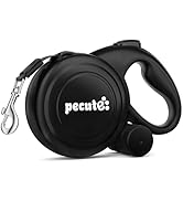 Pecute 32ft Retractable Dog Leash with Reflective Strips, One-Button Control &amp; Sturdiness Nylon M...