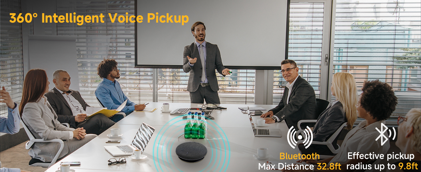 conference speaker and microphone