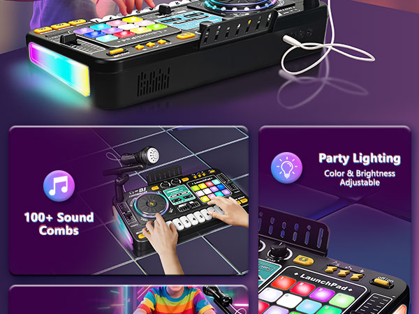 dj mixing table set toys piano musical