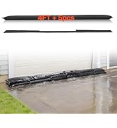 VEVOR Flood Barrier, 4 Pack, 5 x 0.7 ft Flood Bags Activated by Water, Reusable Water Absorbent B...
