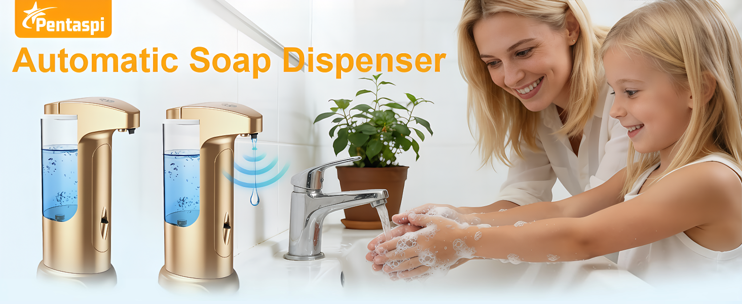 Automatic Soap Dispenser, 370ml Touchless Automatic Liquid Soap Dispenser