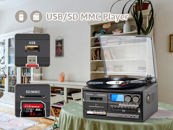 9 in 1 Record Player