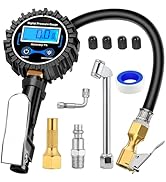 Nilight Digital Tire Inflator Deflator with Pressure Gauge 250 PSI Heavy Duty Air Chuck Compresso...