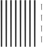 VEVOR Staircase Metal Balusters, 29.5'' x 1'' Flat Aluminum Alloy Decorative Banister Spindles, 5...