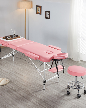 massage table and stool
