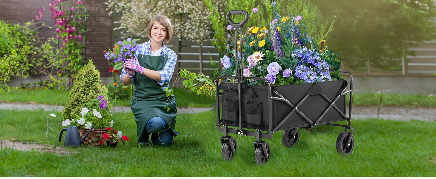 foldable wagon cart with wheels