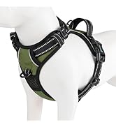 PHOEPET No Pull Dog Harness with Handle Reflective Padded Vest for Small Medium Large Dogs, Adjus...