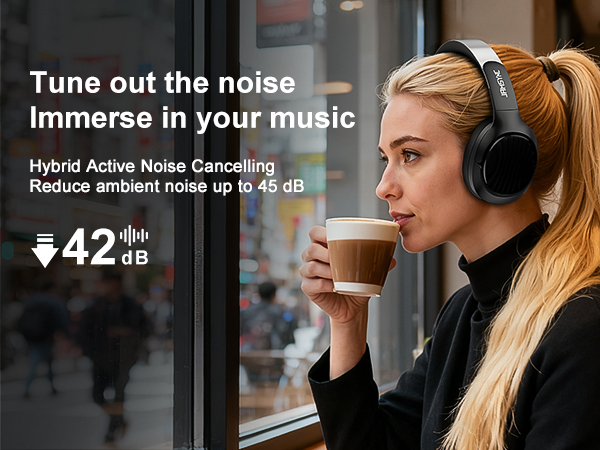 Hybrid Active Noise Cancelling Headphones