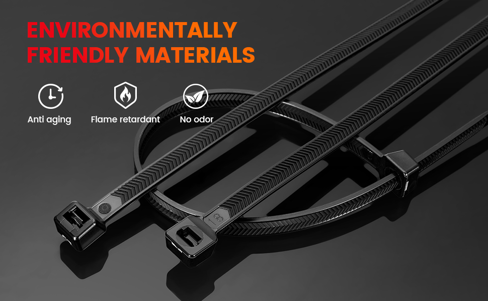 V-Shaped Toothed With 200 LBS Tensile Strength Super Durable Cable Ties03