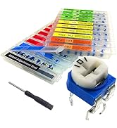 EEEEE 19 Values 152 pcs 100 Ohm- 2M Ohm Variable Resistor 6mm RM065 Potentiometer kit Assortment ...