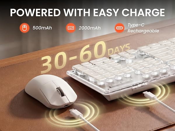 rechargeable wireless keyboard and mouse