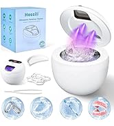 Hossili Retainer Cleaner, Upgraded Open-Window 45kHz Retainer Cleaner 200ML Dental Cleaning Pod w...