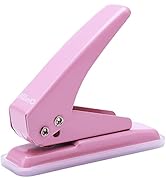 Single Hole Puncher of 20 Sheet Punch Capacity,1/4 Inch Hole Portable Handheld Paper Puncher with...
