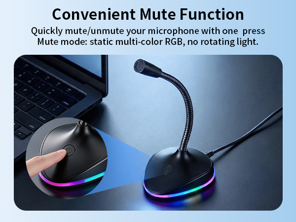 Gooseneck Microphone with Noise Cancellation