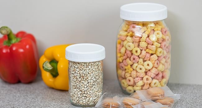 plastic mason jar lids
