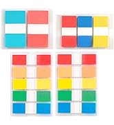 Leven Combo Pack Colored Index Tabs, 4 On-The-Go Dispensers, 3 Sizes, 300 Flags Total, Assorted C...