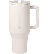 HydroJug Traveler - Modern 40 oz Tumbler with Handle &amp; Simple Flip Straw - Car Cup Holder Friendl...