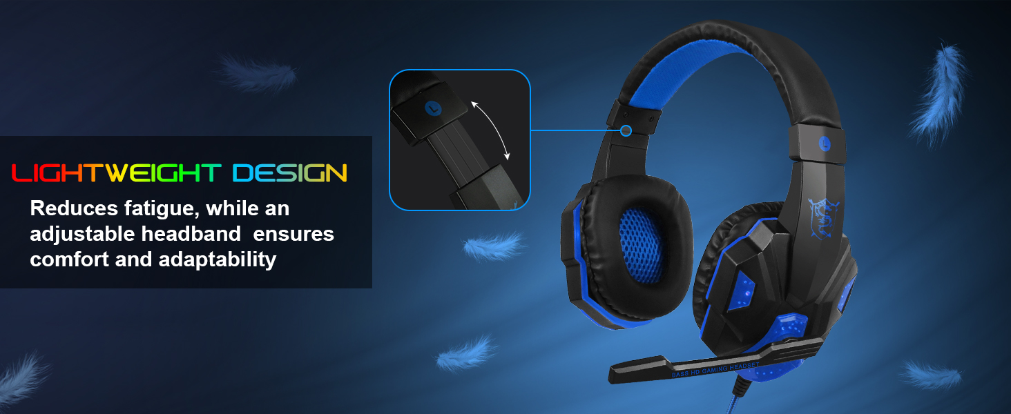 gaming headset backlit headset