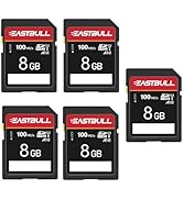 5-Pack of SD Card 8GB EASTBULL Class 10 SD Card U1 V30 High-Speed 100MB/s Read SDHC Memory Card f...