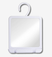 Portable Hanging Fogless Shower Mirror for Shaving with Hangable Hook, Razor Holder