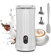 Ovetedot Milk Frother, Upgraded 4-in-1 Milk Frother and Steamer, Hot and Cold Foam Maker and Milk...