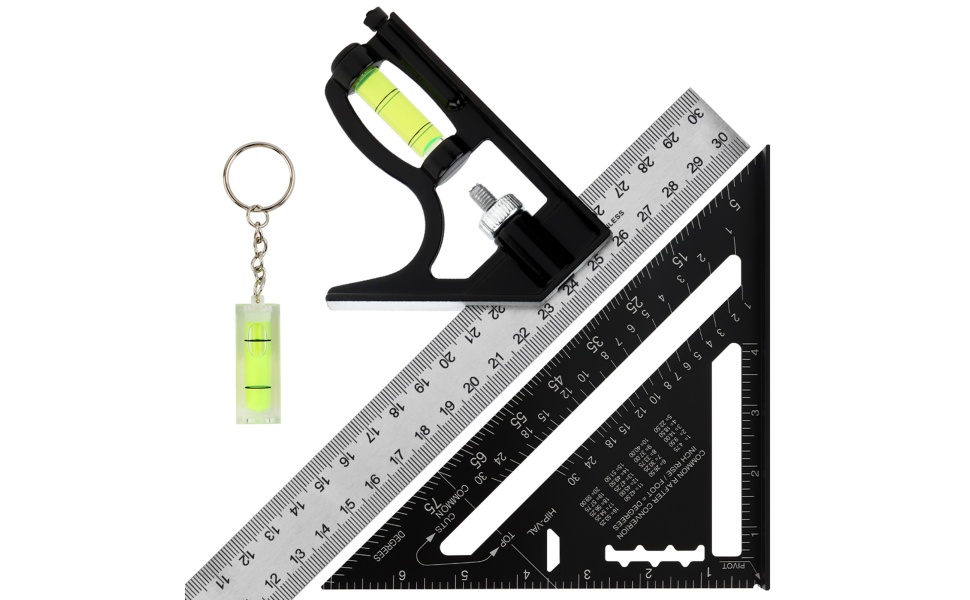 Combination Square Woodworking Ruler