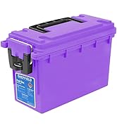 Sheffield 12632 Ammo Storage Box, Stackable .30 Cal Field Boxes, Water and Dust Resistant, Lockab...