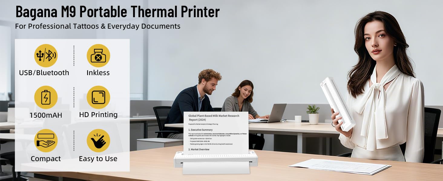 bagana portable thermal printer