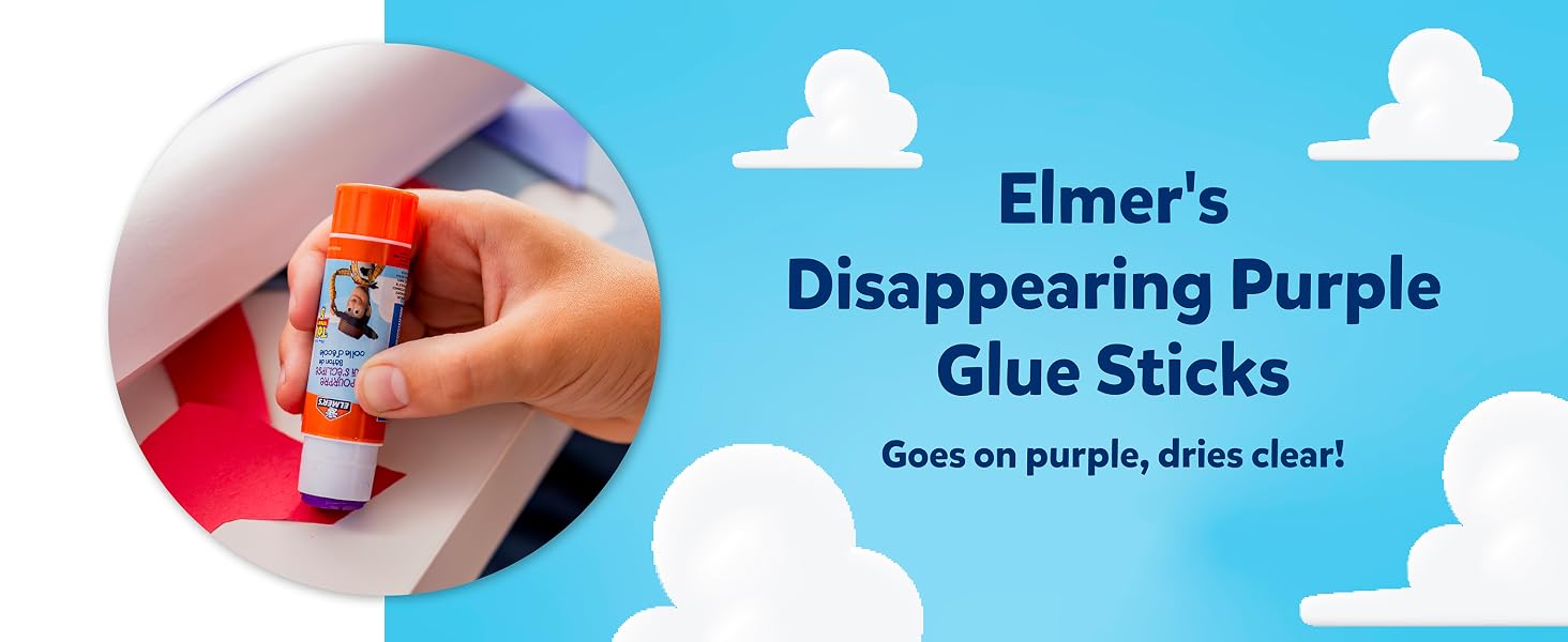 Elmer&amp;#39;s Disappearing Purple Glue Sticks
