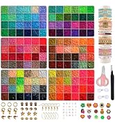 YMSDZHL 19500pcs Clay Beads Bracelet Making Kit, 144 Colors Polymer Heishi Beads for Jewelry Maki...
