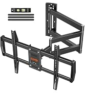 ELIVED Outdoor Long Arm TV Wall Mount for Most 42-75 Inch TVs, 37.9 Inch Long Extension Corner TV...