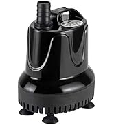 hygger 400 GPH Quick Water Change Aquarium Pump Submersible Fountain Water Pump Fish Tank Pond Dr...