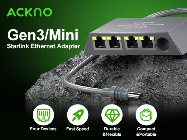 Starlink Ethernet Adapter Gen3
