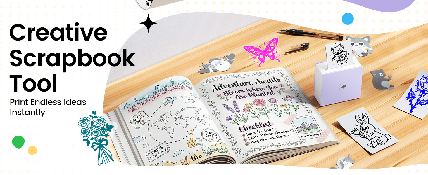 mini printer sticker maker