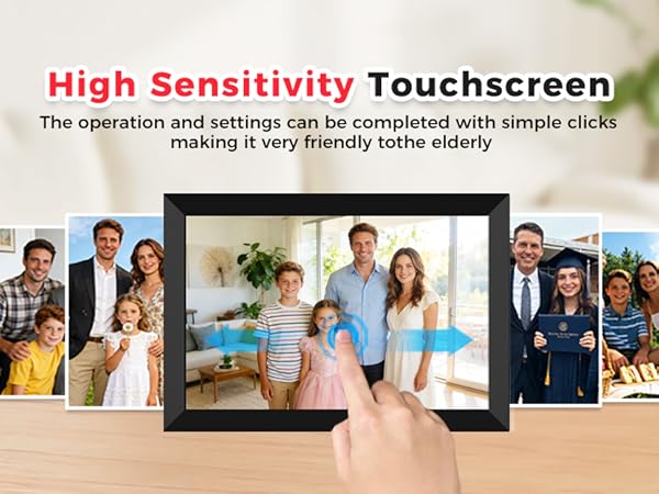 High Sensitivity Touchscreen The operation and settings can be completed with simple clicks