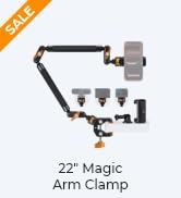 K&amp;F CONCEPT 22" Magic Arm Clamp Kit, Overhead Desk Camera Mount, Long Articulating Friction Boom ...