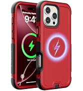 Follaroma for iPhone 16 Pro Max Case, Compatible with MagSafe, Heavy Duty Shockproof Protective C...