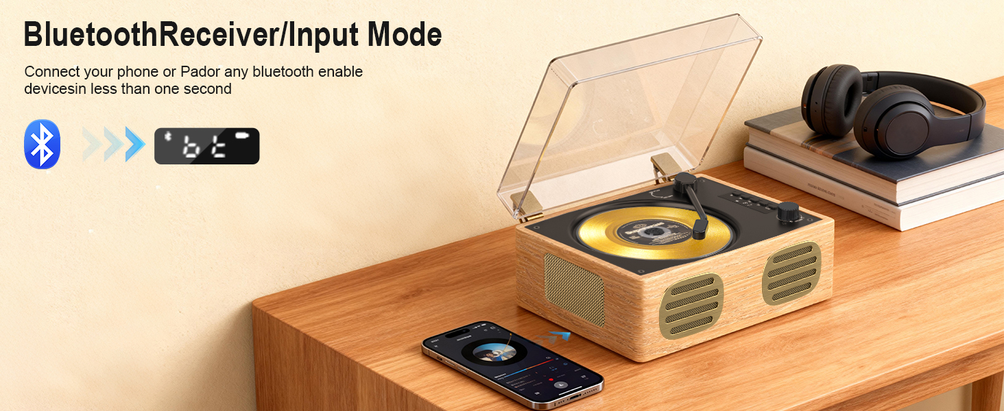 CD player with built in Bluetooth input