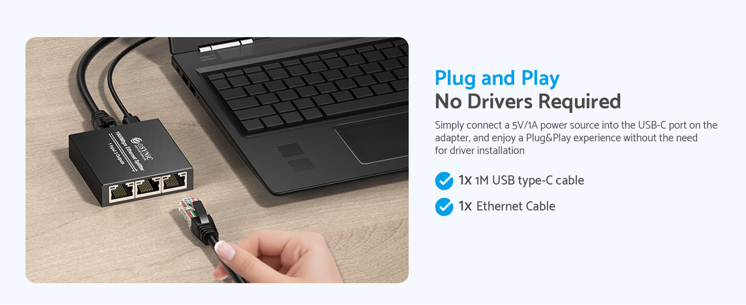 High Speed Ethermet Splitter 1 to 3