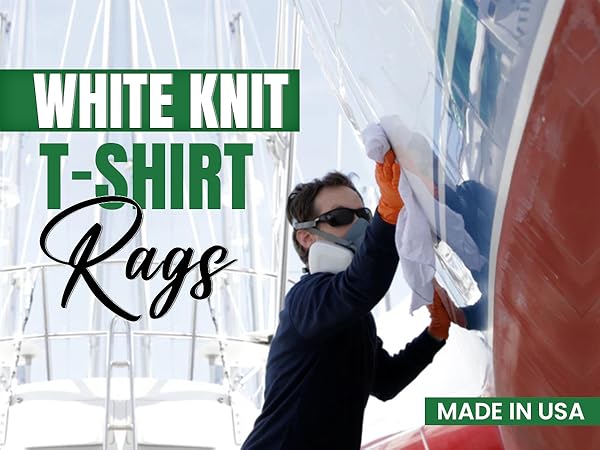 SupremePlus Recycled White Knit T-Shirt Cleaning Rags are ideal for all your cleaning needs